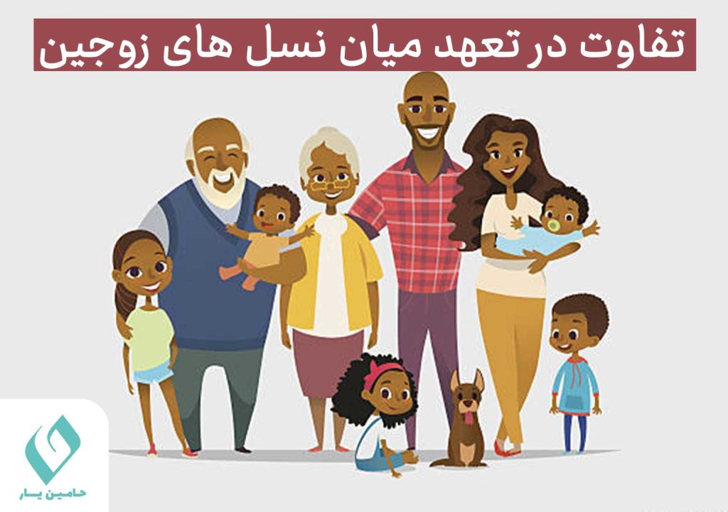 تفاوت در تعهد میان نسل های زوجین