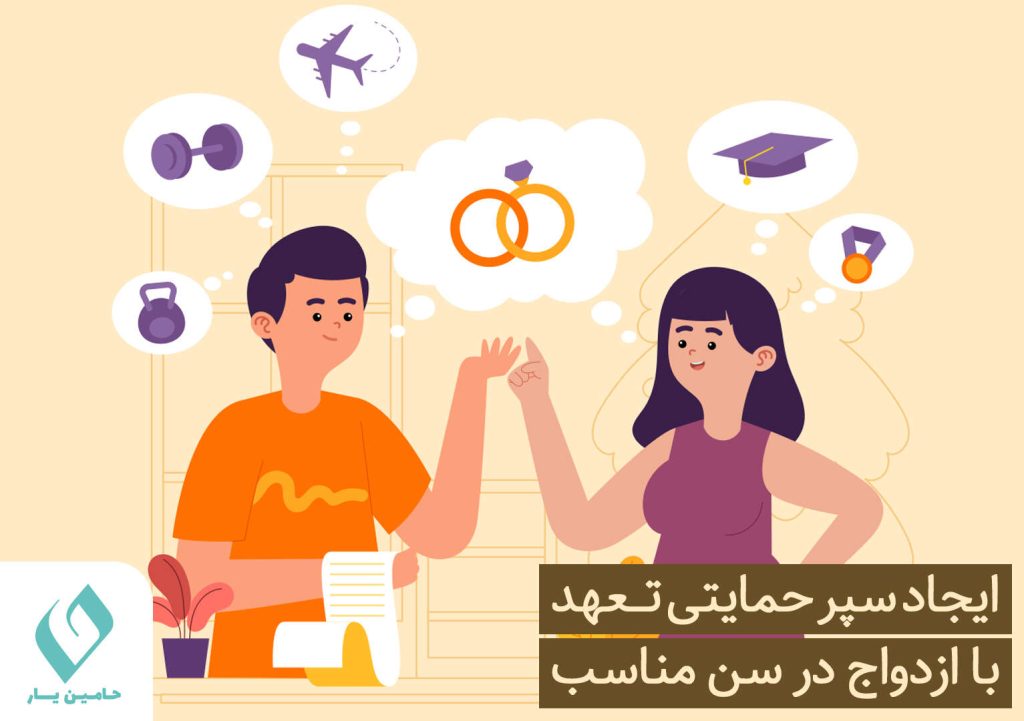 ایجاد سپر حمایتی تعهد با ازدواج در سن مناسب